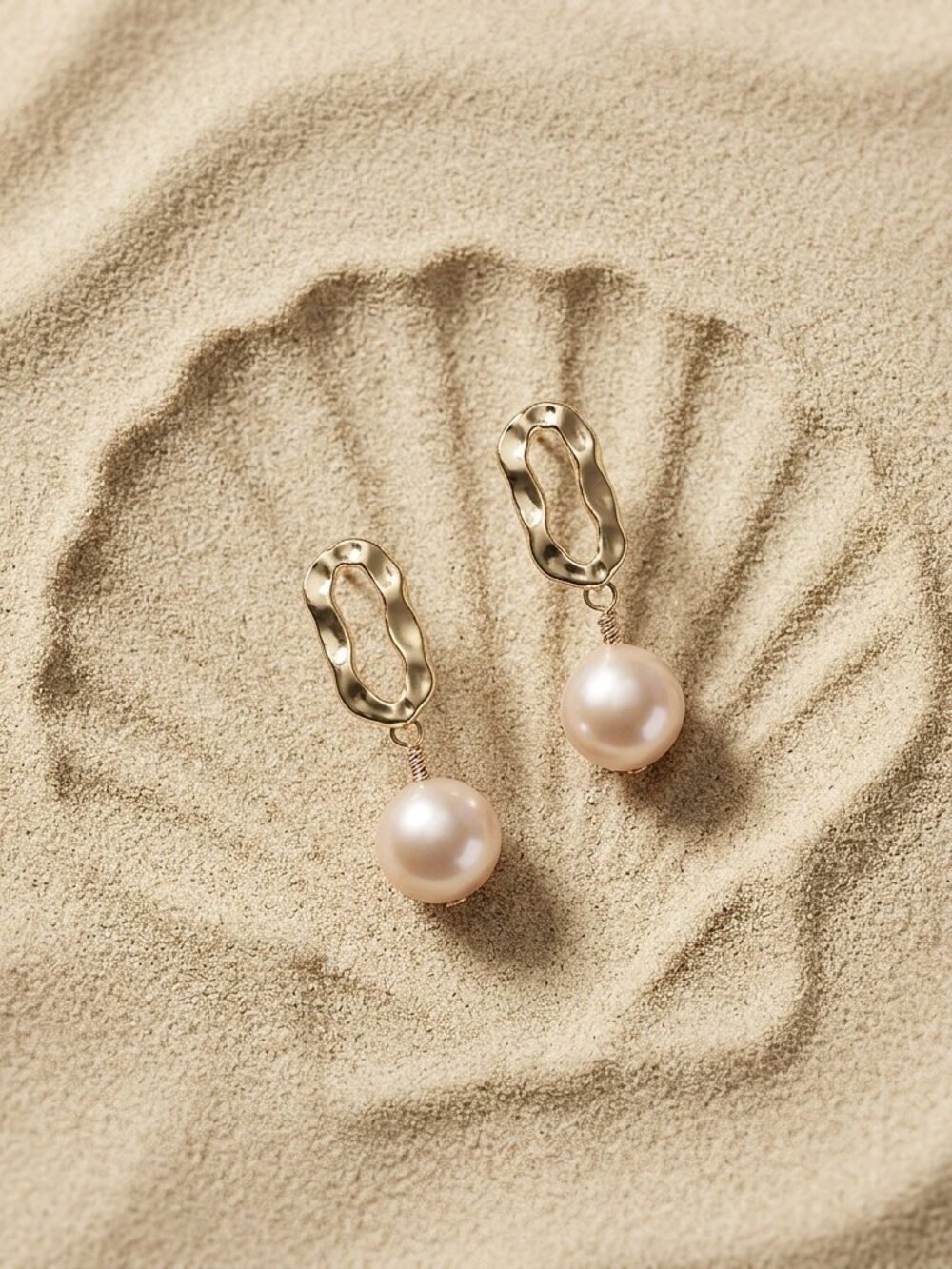 Edison Pearl Drop Earrings, 14K Gold Filled Studs
